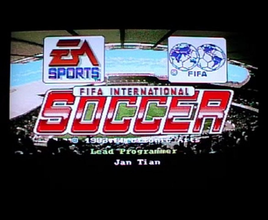 Aperçu FIFA international soccer (Megadrive)