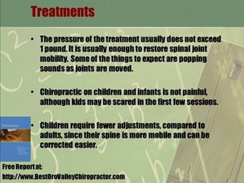Oro Valley Chiropractors can help your child's misalignment
