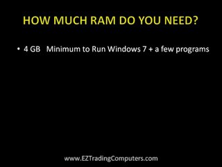 Stock Trading Computer : How Much RAM?