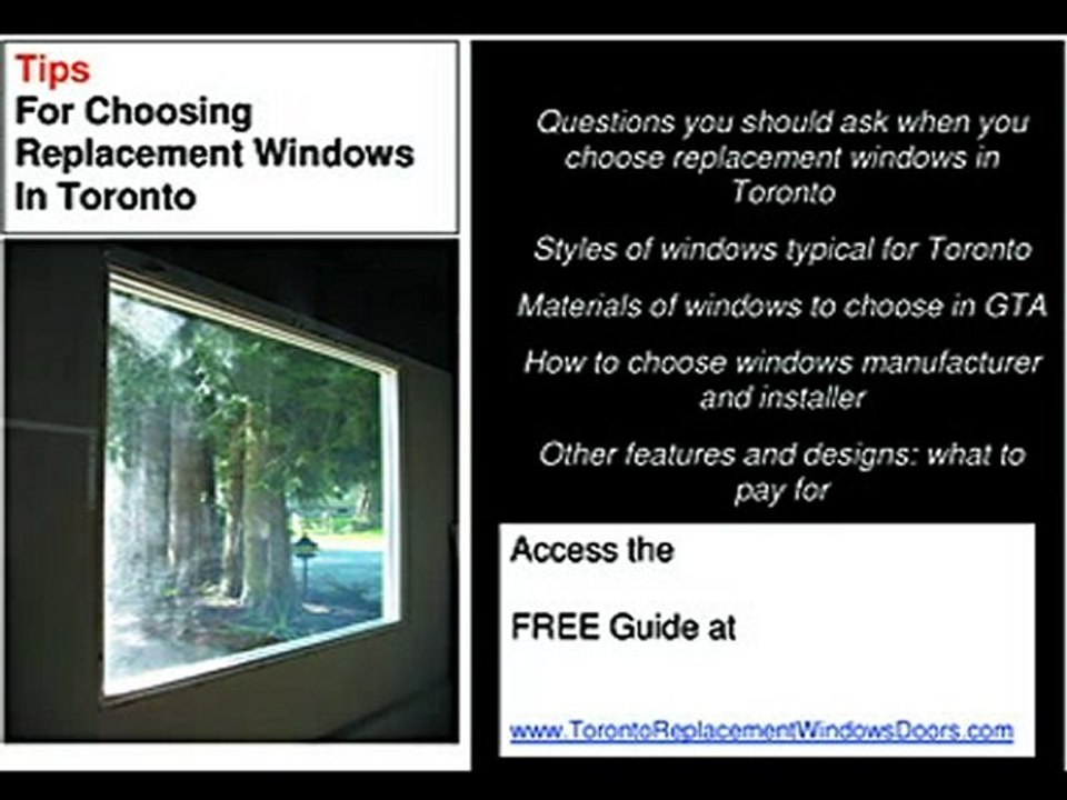 Toronto Replacement Windows
