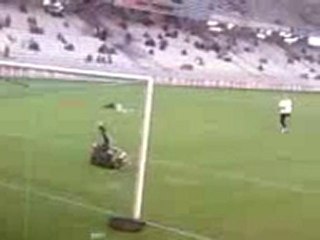 Echauffement de Yohann Liebus