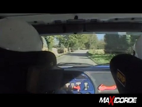 caméra embarqué ES2 pont du boeuf rallye de la bièvre 2009