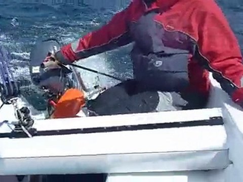 trimaran ASTUS 22 Jersey Saint-Malo au près serré!