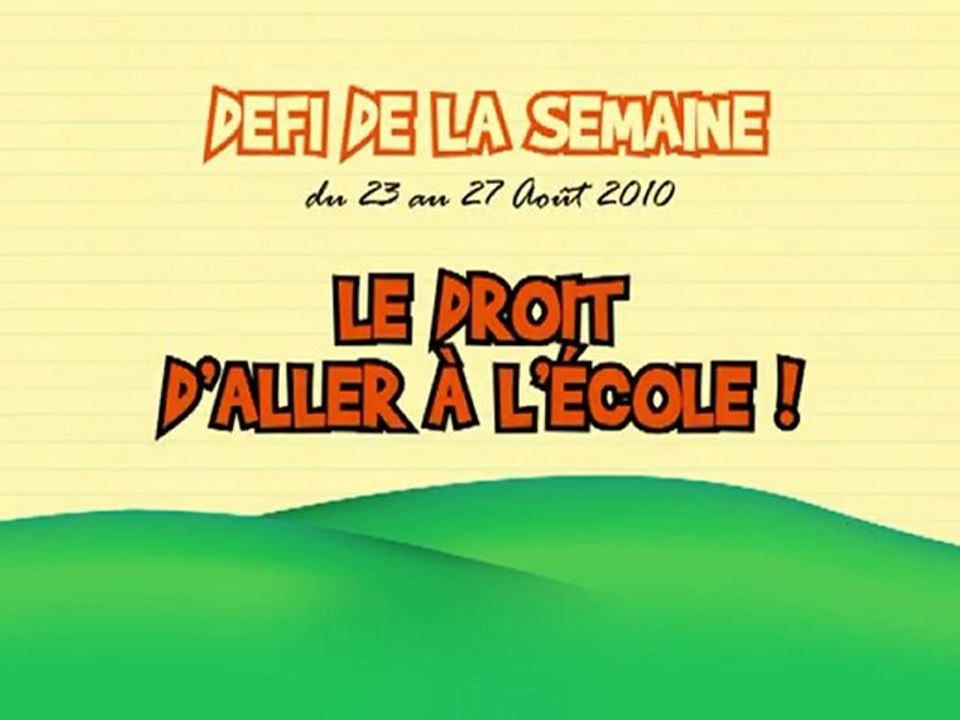 [8S8D] Le droit d'aller à l'école !