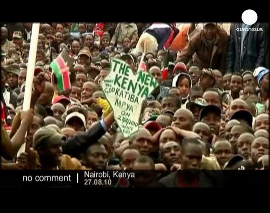 Ceremony for the new constitution of Kenya - no comment