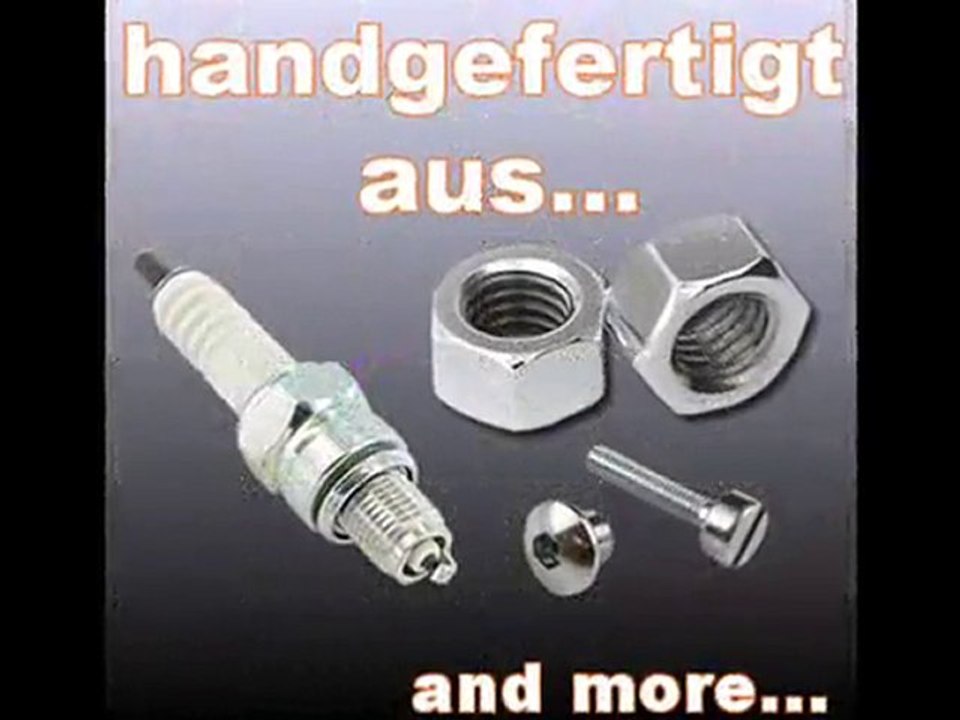 Schraubenmaennchen Motorradrennfahrer