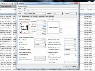 Ra Workshop 3.2 - Mullion Profile - Geometrical Parameters