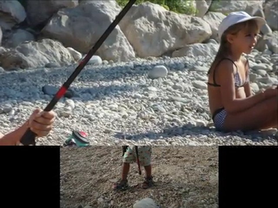 les apprentis pêcheurs ( mes  neveux , nieces et filleul )