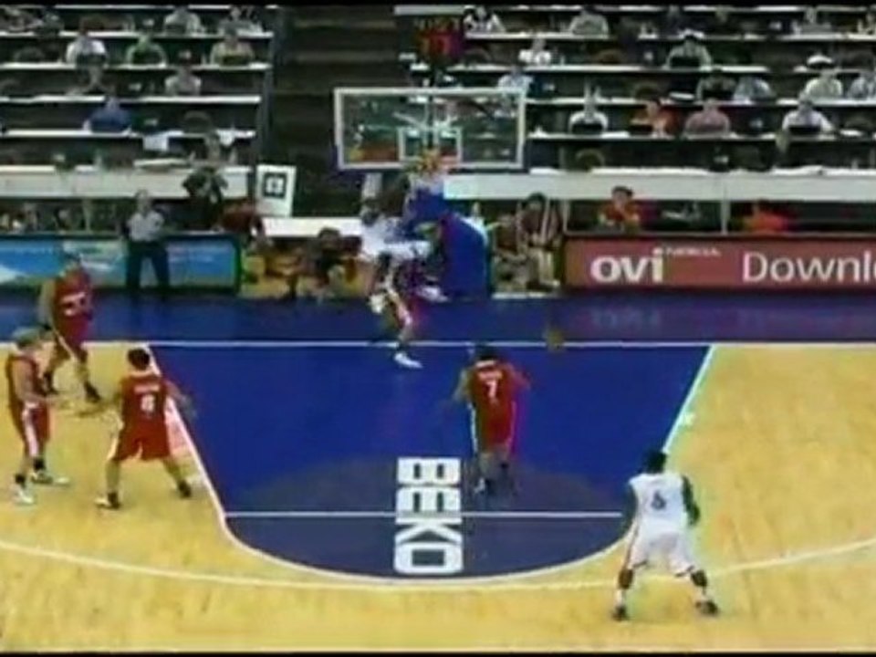 Joel Anthony Dunk vs. Lebanon 2010 FIBA Championships