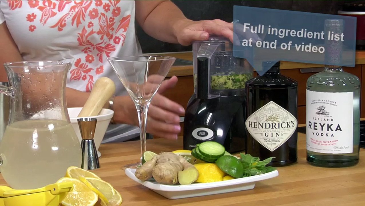 Luscious Lemon Ginger Martini