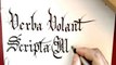 Gothic calligraphy - Calligraphie gothique II