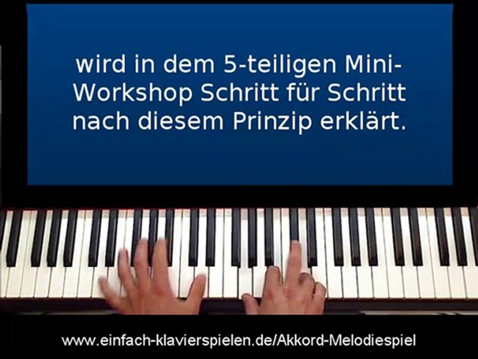 Klavier-Akkord-Melodiespiel
