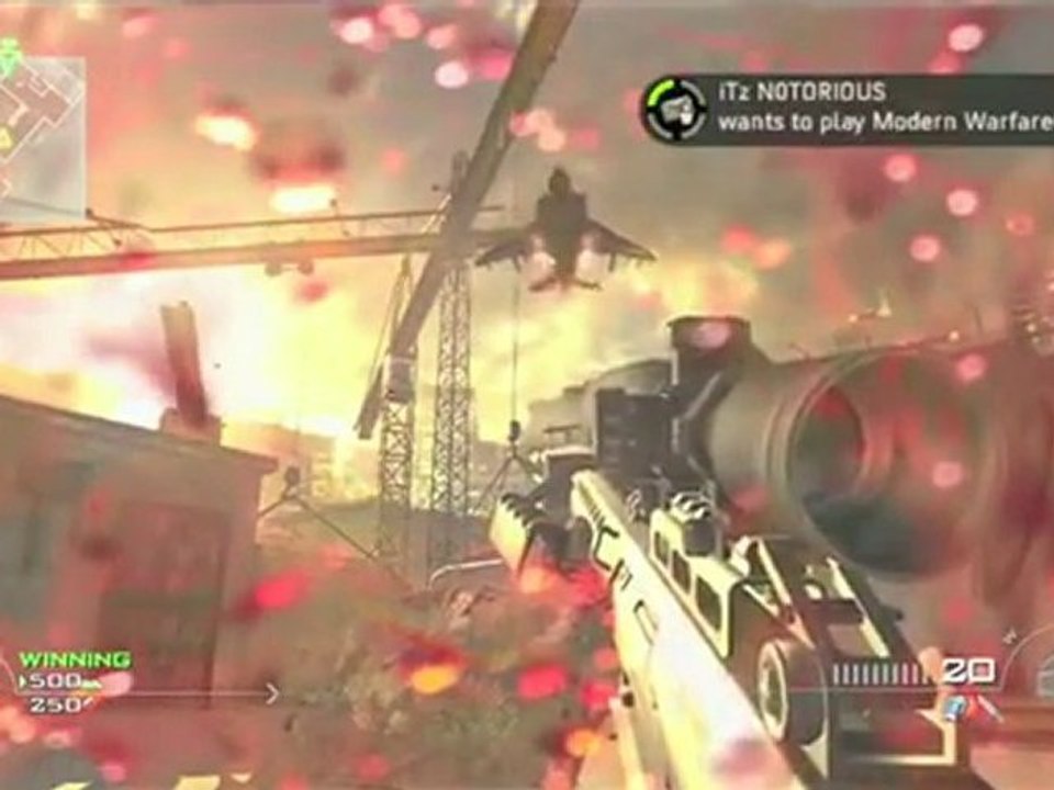 Harriers at Ground Level on MW2 (Glitch)