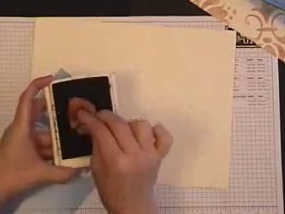 Scrapbooking Tips - Stamping on Cardstock