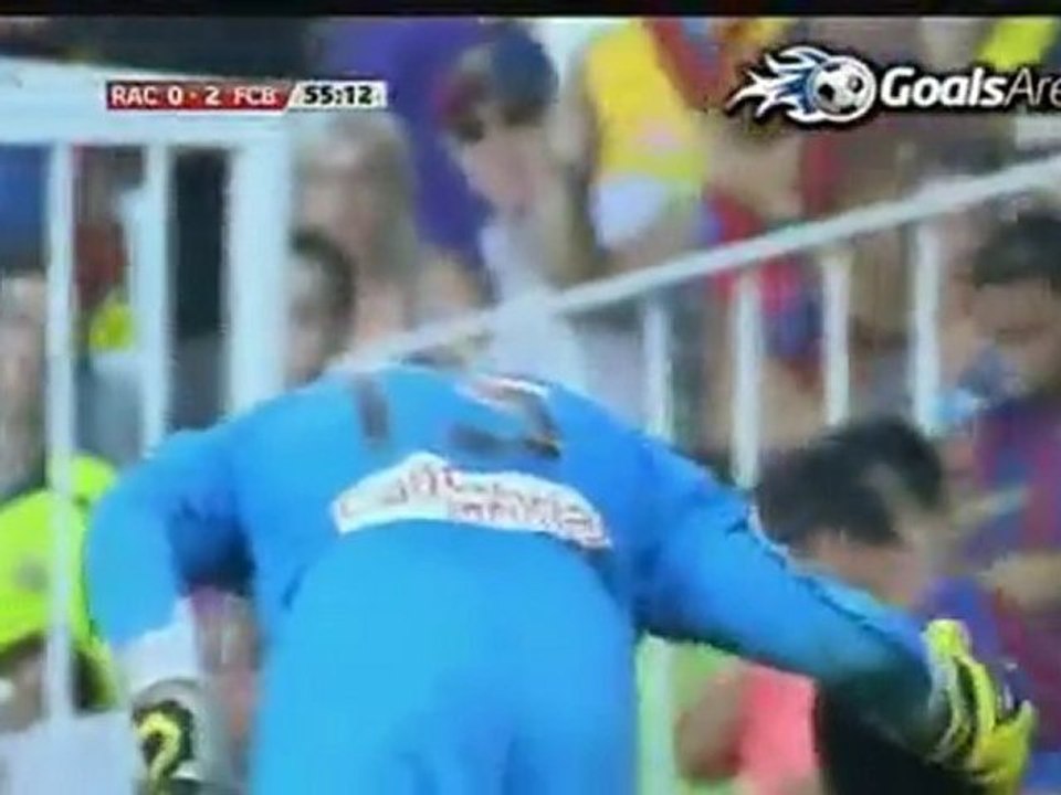 Racing Santander vs Barcelona 0-3 29.08.2010 All Goals