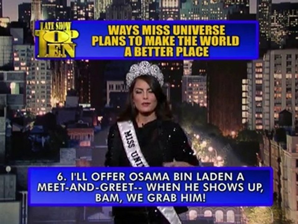 David Letterman - Miss Universe Top Ten