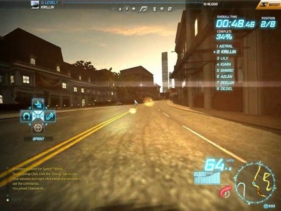 Gameplay need for speed World pc