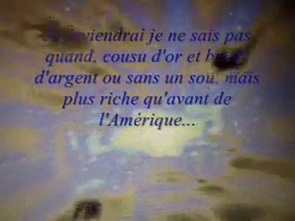 L'AMERIQUE (JOE DASSIN )  KARAOKE CALINOURS