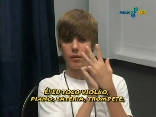Justin Bieber - Interview humour télé Brésilienne