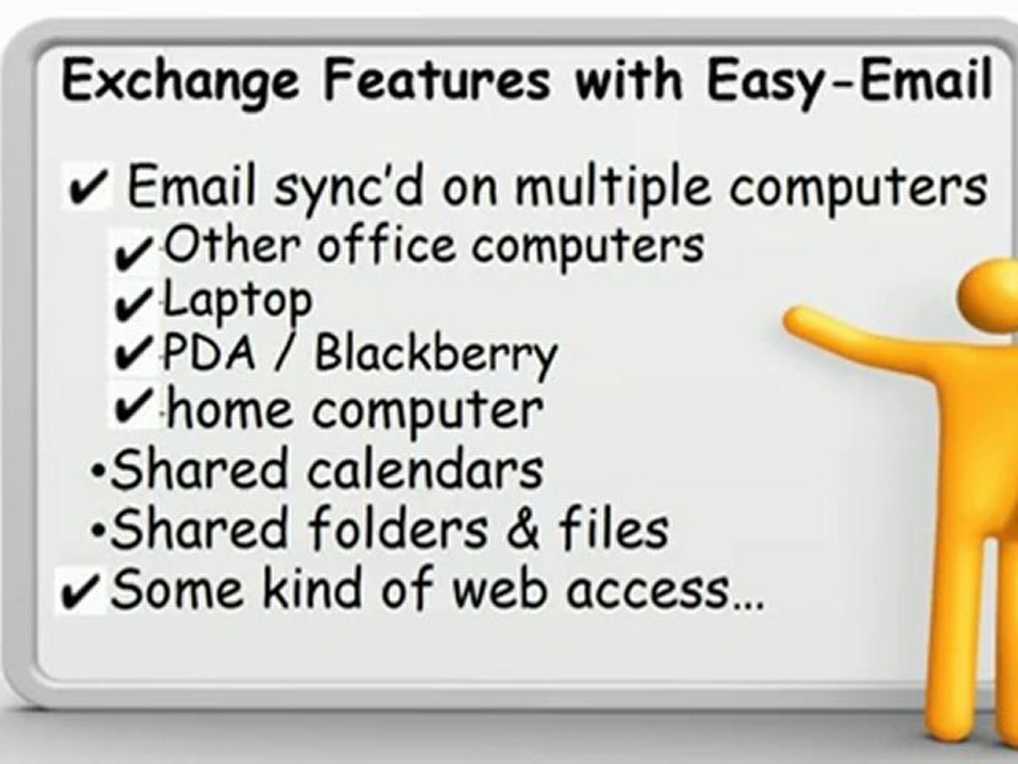 ⁣Synchronize Outlook - Exchange Server Alternative