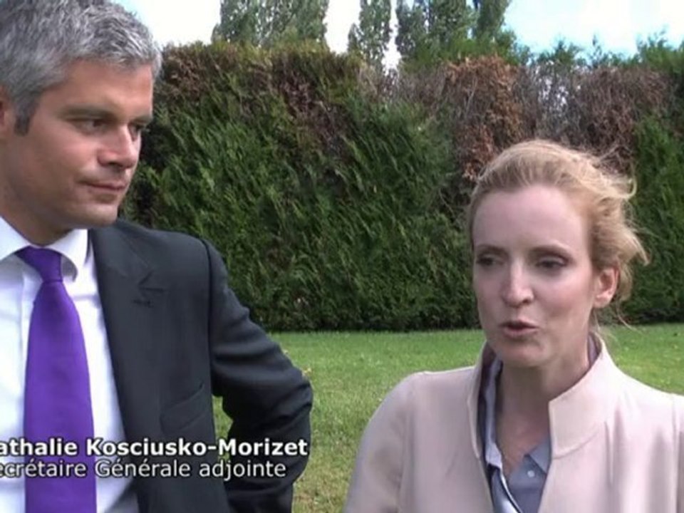 Séminaire UMP : Itw Laurent Wauquiez et Nathalie Kosciusko-M
