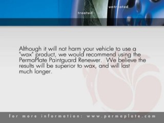 Perma Plate FAQ's - Maintaining Perma Plated Car