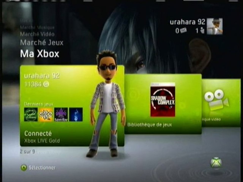 test boitier d'acquisition sur xbox 360