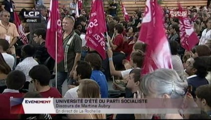 Discours de Martine Aubry