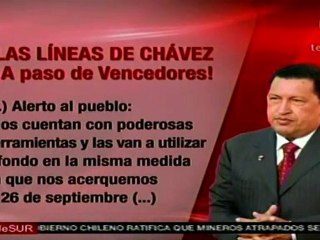 Las líneas de Chávez: !A paso de Vencedores!