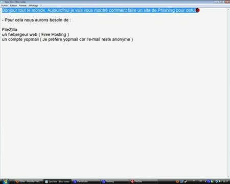 Comment créer un site de Phishing pour dofus ?