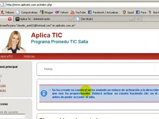 Como registrarse en Aplicatic.com.ar