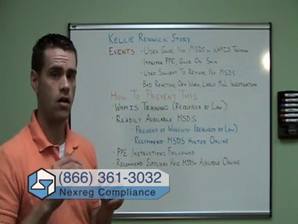 Importance of MSDS Compliance - The Kellie Renwick Story