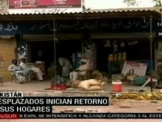 Desplazados inician retorno a sus hogares en Pakistán