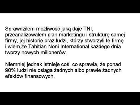 Sekret Sukcecu Z Tahitian Noni International...