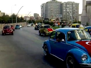 Volkswagen beetle 30 Ağustos Konvoyu Çankaya'da