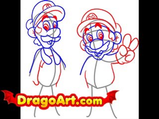 How to draw the Mario Bros, step by step