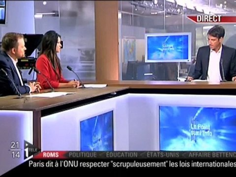 Bastien Millot (Bygmalion) dans Le Point sur l'info - le 27 août 2010
