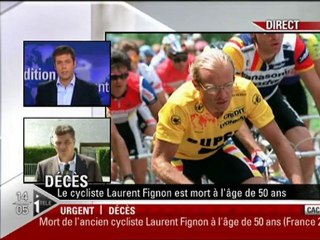 Décès de Laiurent Fignon 13-59-41 (i TELE)