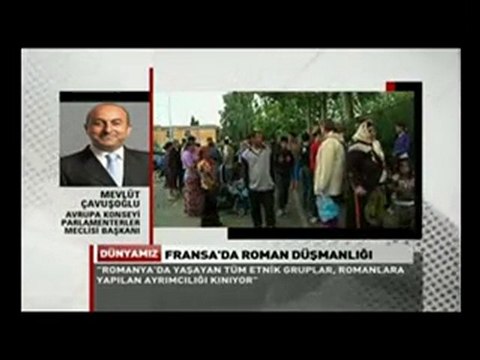 AKPM Baskani Mevlüt Çavusoglu- Romanların Sınır dışı edilmsi