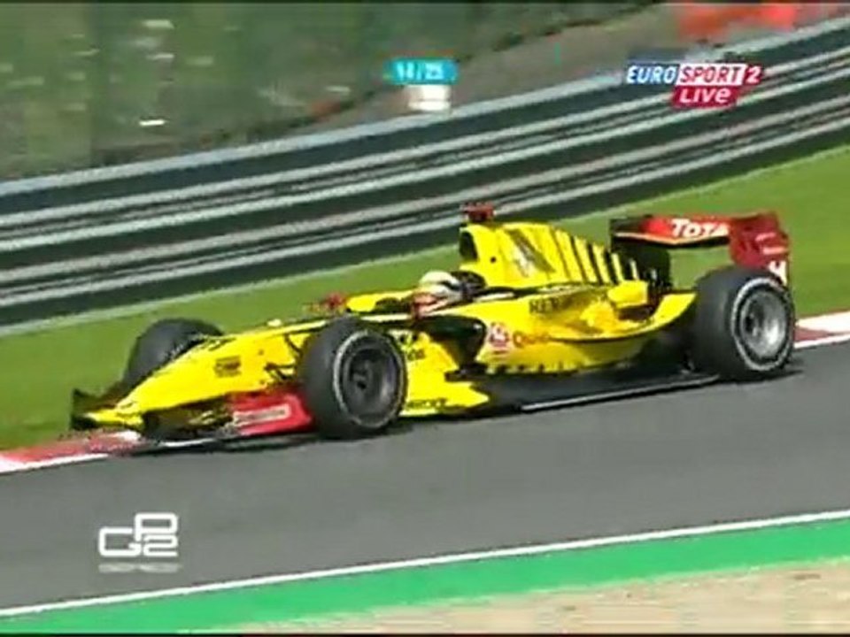 Sergio Pérez in trouble 2010 GP2 Rd08 Spa Race 1