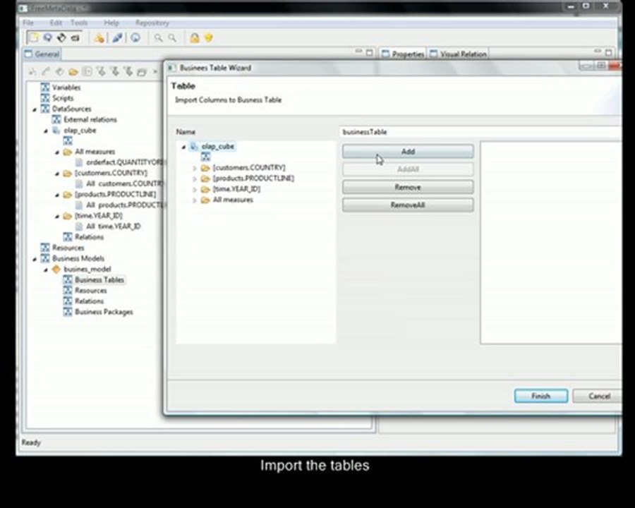 Vanilla v3 - FreeMetadata using Olap datasource