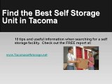 Tacoma Self Storage Facility Storage Units Mini Boat RV