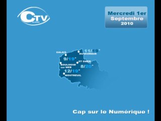 Calaisis TV : Météo du Mercredi 1er Septembre 2010