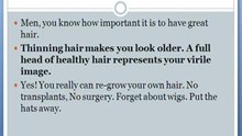 Thinning Hair Treatment For Men