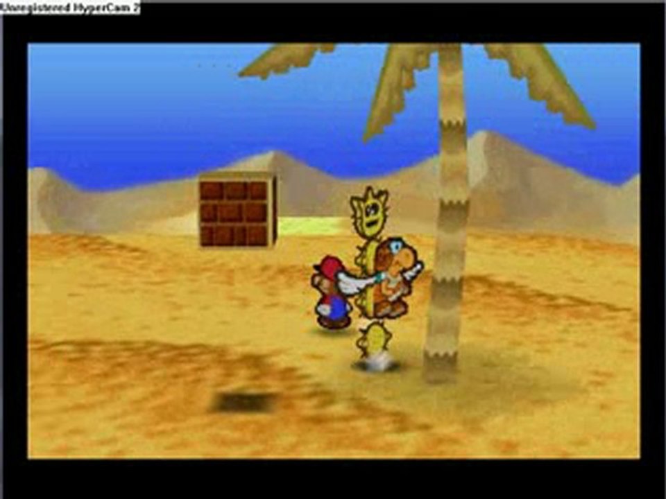 WT paper mario Pt.16 Le désert et le village de moustafa