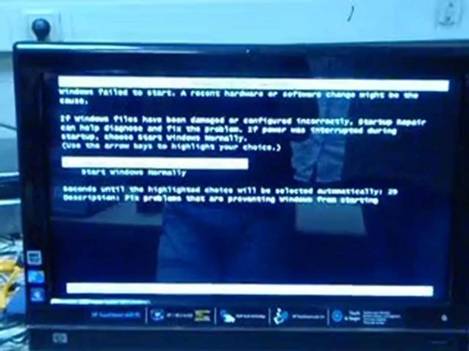 HP Touch PC hata 3