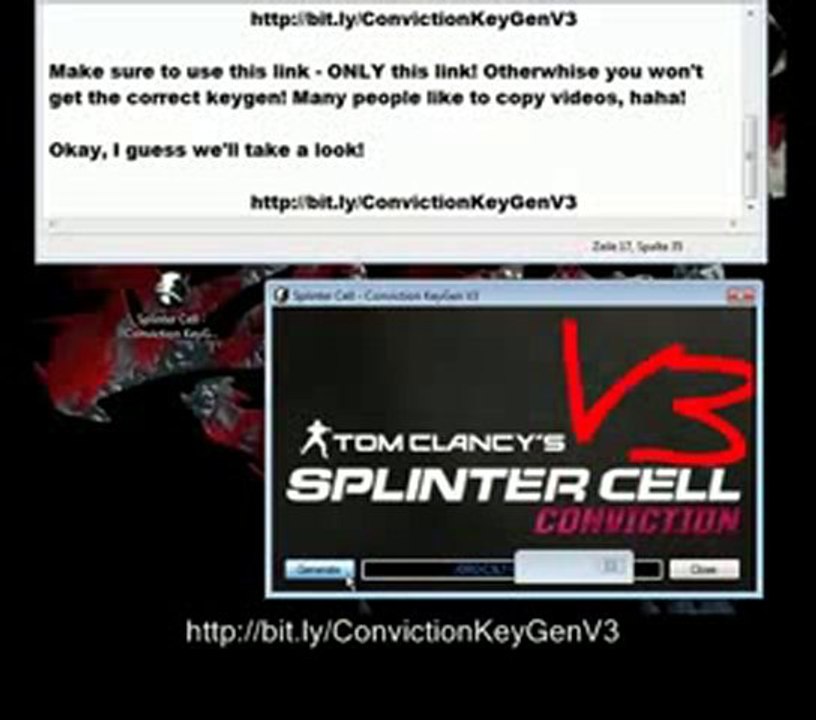 Splinter Cell Conviction KeyGen + Crack