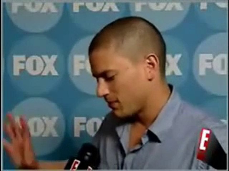Wentworth Miller on E News at the Fox TCA Party