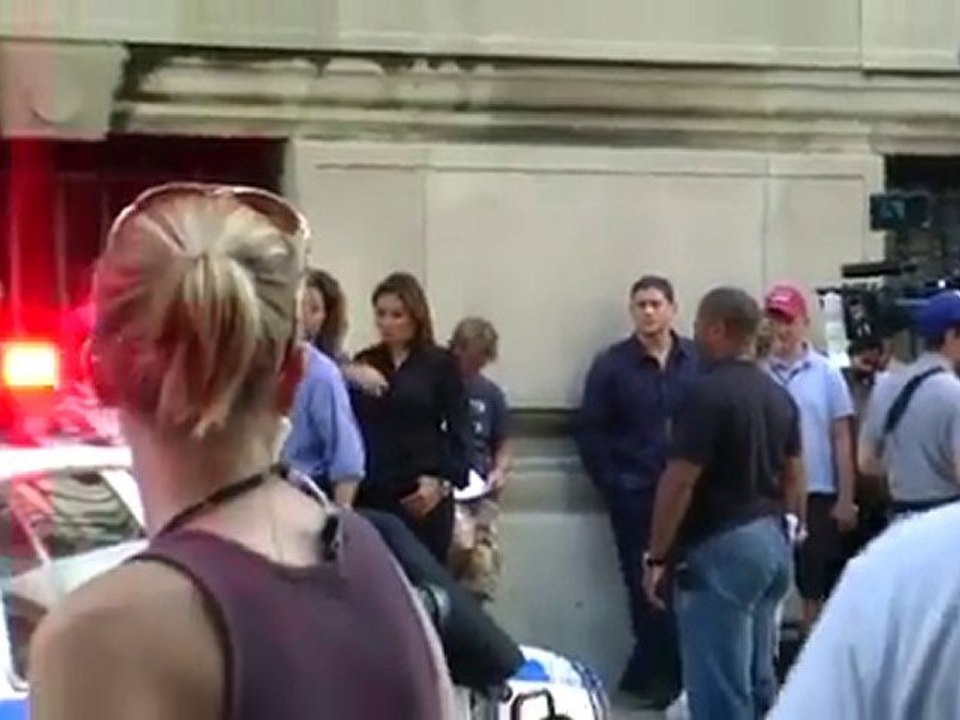 Wentworth Miller On Set of Law and Order SVU #1