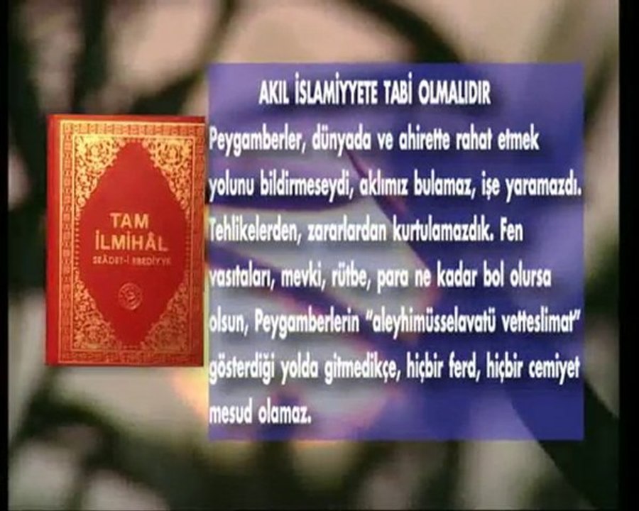 Akıl islamiyyete tabi olmalıdır